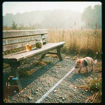 Le cochonnet est dans l'herbe