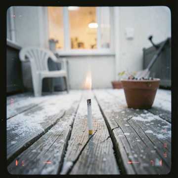 Cigarette on the Cold Terrace