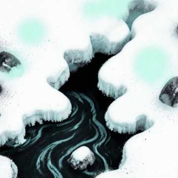 Elv Under Snoe