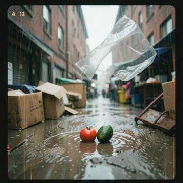 Lluvia En El Mercado